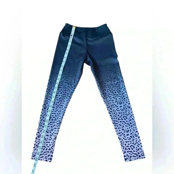 NWOT, ZARA, High-Waist  Black Leopard Print Leggings, Size 9 - Picture 7 of 9